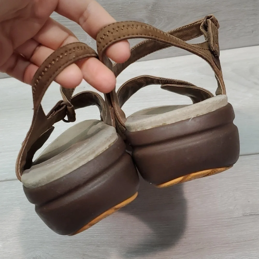 Dansko Women Iris Nubuck Comfort Leather Ankle Strap Sandals shoes sz 42/11.5-12